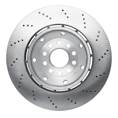 DFC 03-04 Audi RS6 Left Front Drilled Hi-Carbon Alloy Geomet Coated Rotor