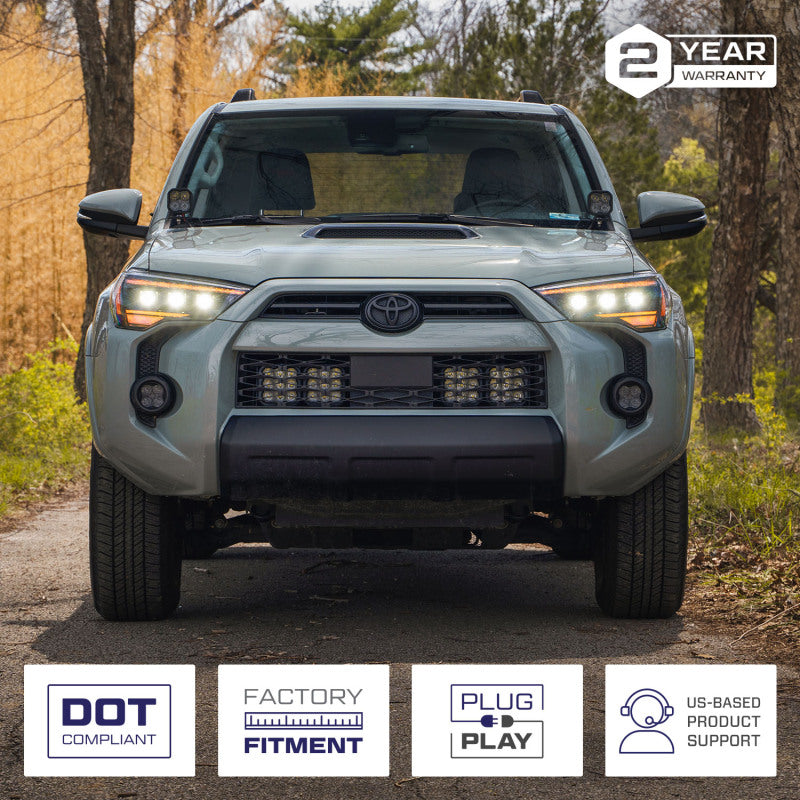 Form Lighting 2014-2024 Toyota 4Runner Sequential LED Projector Headlights (Pair)