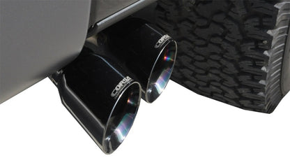 CORSA Performance Corsa 2011-2014 Ford F-150 Raptor 6.2L V8 133in Wheelbase Black Xtreme Cat-Back Exhaust