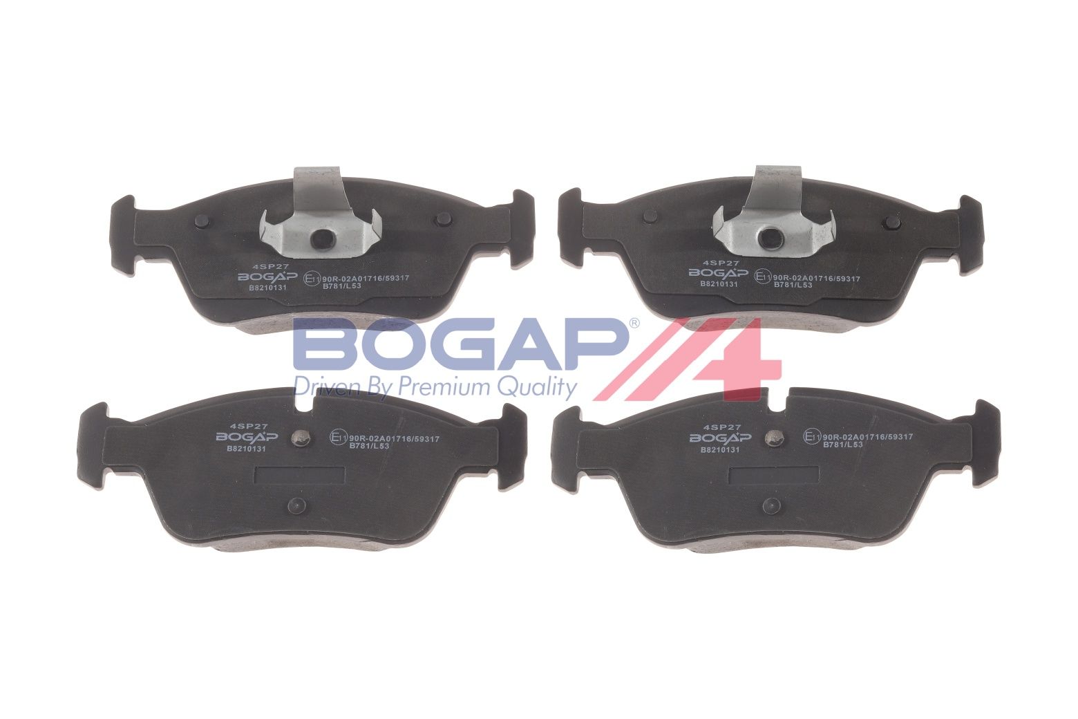 BOGAP B8210131 Brake Pad Set, Disc Brake | ML Performance Car Parts