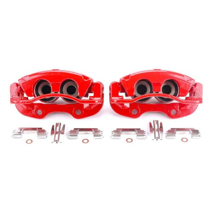 PowerStop Power Stop 02-06 Cadillac Escalade Rear Red Calipers w/Brackets - Pair