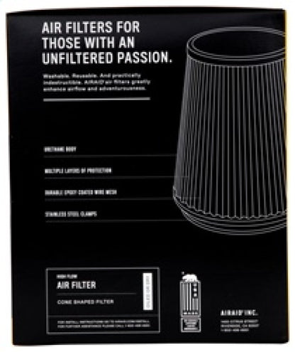 Airaid Universal Air Filter - Cone 6in Flange x 7-1/4in B x 5in T x 7in H