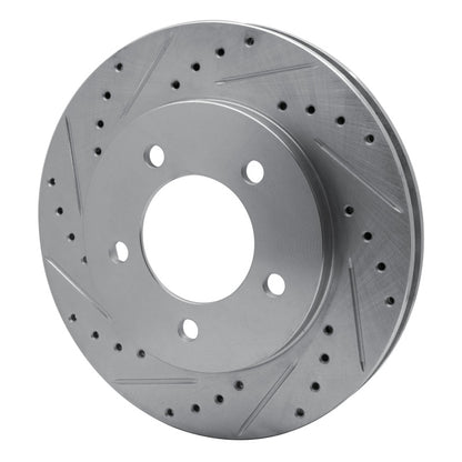 R1 Concepts R1 97-02 Ford Expedition Front Left Drilled & Slotted Silver Brake Rotor