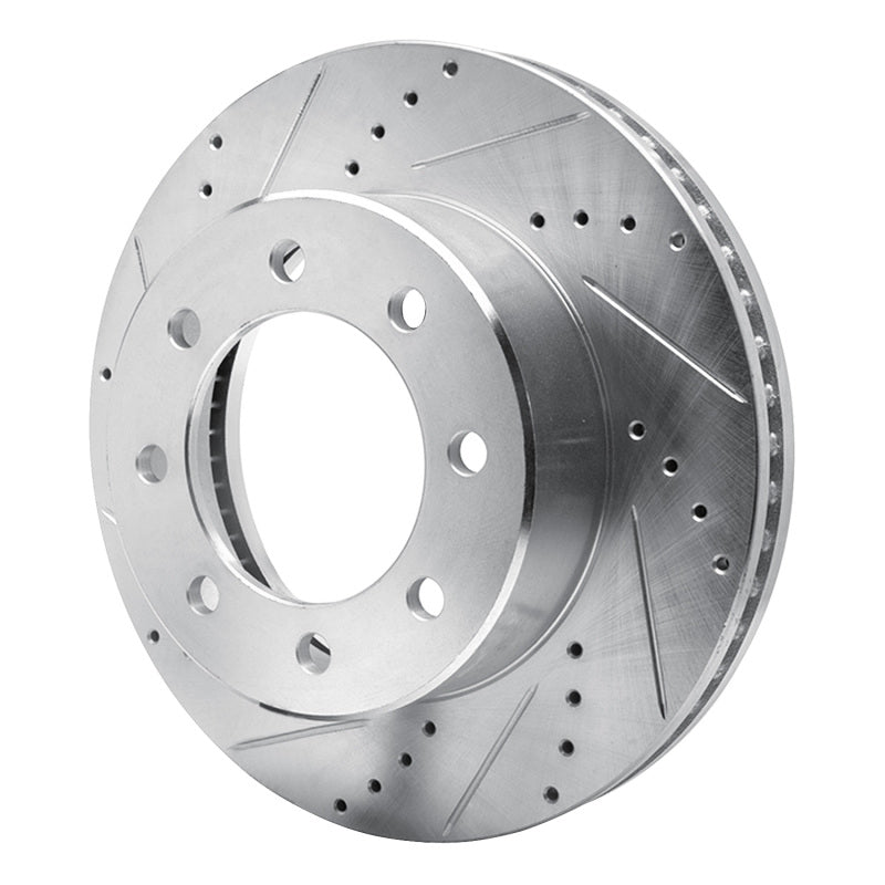 R1 Concepts R1 09-25 Dodge Ram 3500 Front Left Drilled & Slotted Silver Brake Rotor
