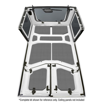 DEI 18-23 Jeep Wrangler JL 4-Door Boom Mat Rear Side Window Trim - 4 Piece - Gray