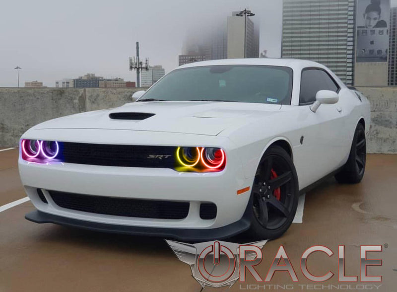 ORACLE Lighting Oracle Dodge Challenger 08-14 LED Waterproof Halo Kit - ColorSHIFT w/ Simple Controller