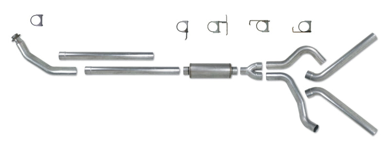 Diamond Eye Performance Diamond Eye KIT 4in Turbo Back DUAL AL: 94-02 DODGE CUMMINS 5.9L
