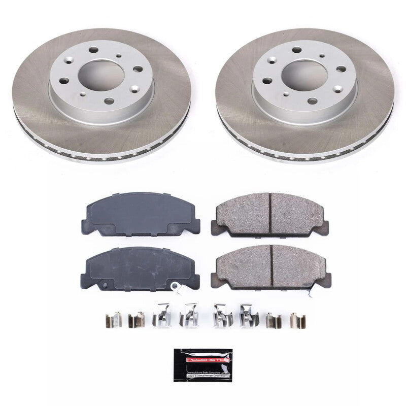 PowerStop Power Stop 93-97 Honda Civic del Sol Front Semi-Coated Rotor Kit