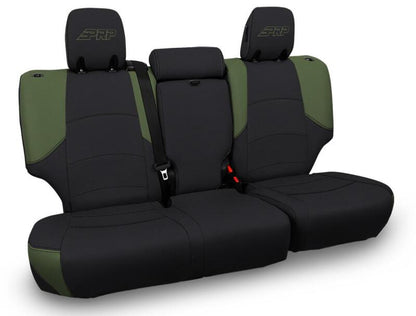 PRP Seats PRP 11-24 Toyota 4Runner Rear Bench Cover - 5-seat model - Black/Olive Green