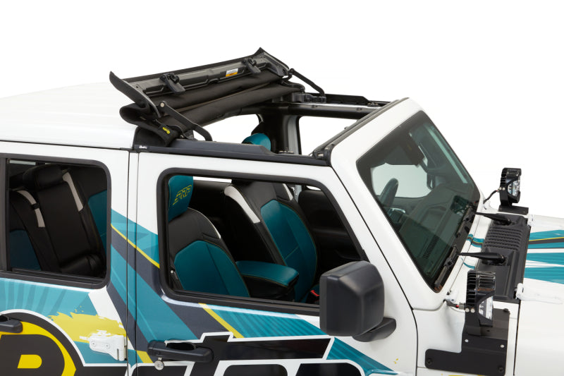 Bestop 20-26 Jeep Gladiator / 18-26 Wrangler JL Sunrider For Hardtop (Premium Black Twill)