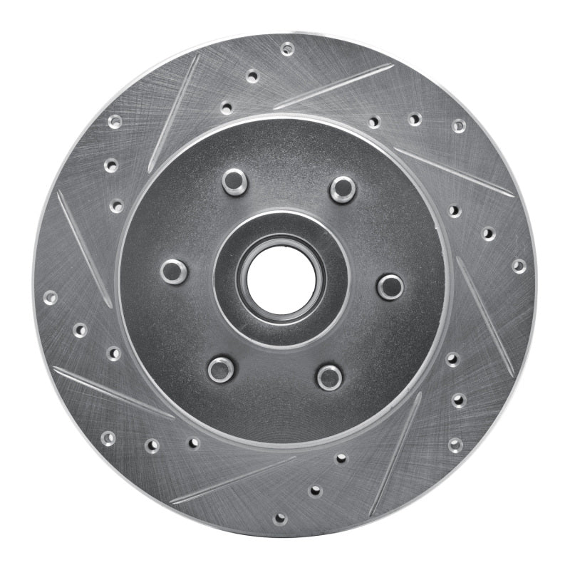 R1 Concepts R1 93-96 Dodge DAKOTA RWD Front Left Drilled & Slotted Silver Brake Rotor