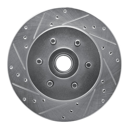 R1 Concepts R1 93-96 Dodge DAKOTA RWD Front Left Drilled & Slotted Silver Brake Rotor