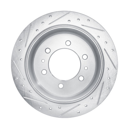 R1 Concepts R1 76-80 Chevrolet Luv Front Right Drilled & Slotted Silver Brake Rotor