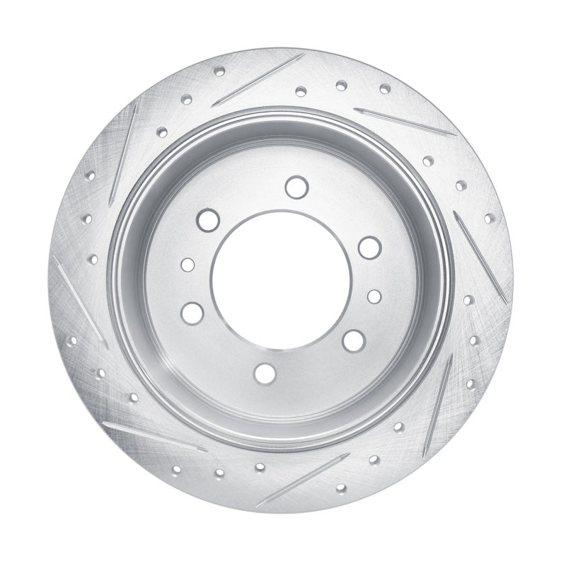 R1 Concepts R1 80-82 Nissan 720 DATSUN Front Right Drilled & Slotted Silver Brake Rotor