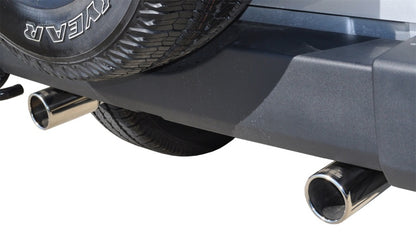 CORSA Performance Corsa 2007-2011 Jeep Wrangler 3.8L/12-14 Wrangler 3.6L Polished Sport Axle-Back Exhaust