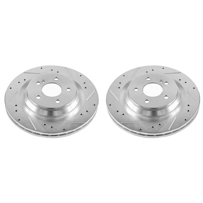 PowerStop Power Stop 09-14 Mercedes-Benz CL550 Rear Evolution Drilled & Slotted Rotors - Pair