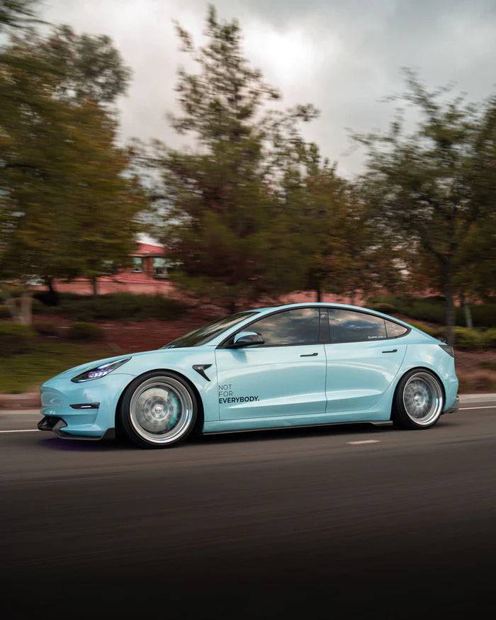 Adro A15A10-1402 TESLA MODEL 3 CARBON FIBRE V2 SIDE SKIRTS (2017+)