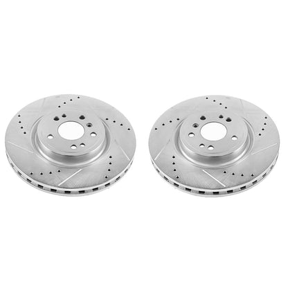 PowerStop Power Stop 16-17 Mercedes-Benz GLE300d Front Evolution Drilled & Slotted Rotors - Pair