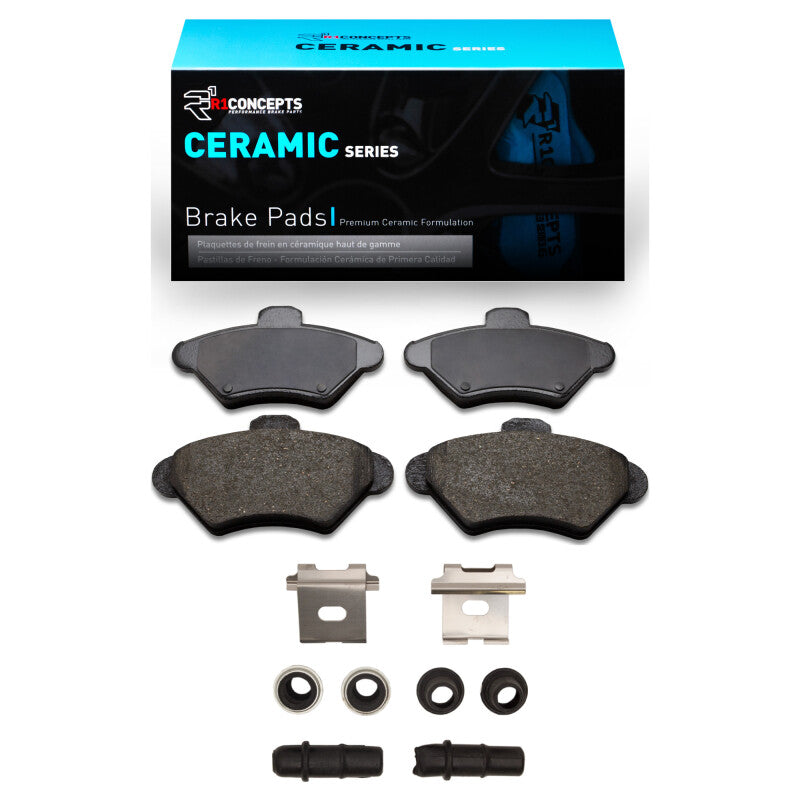 R1 Concepts R1 1993-1998 Ford Mustang Front R1 Ceramic Pads & Hardware Kit