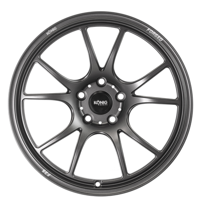 Konig Forged F3S 17x8 / 5x114.3 / ET35 - Satin Charcoal Knurled Bead