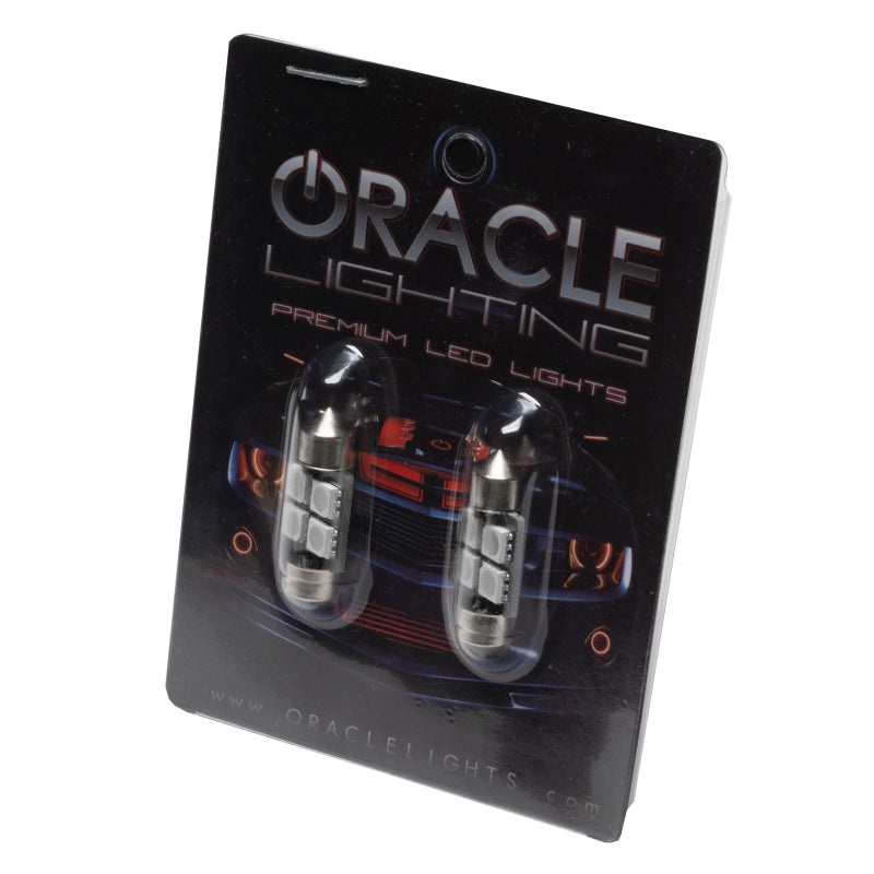 ORACLE Lighting Oracle 33MM 4 LED 3-Chip Festoon Bulbs (Pair) - Blue