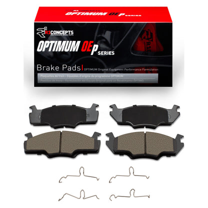 R1 Concepts R1 80-84 Volkswagen Rabbit Pickup Front Optimum OE Pads & Hardware Kit