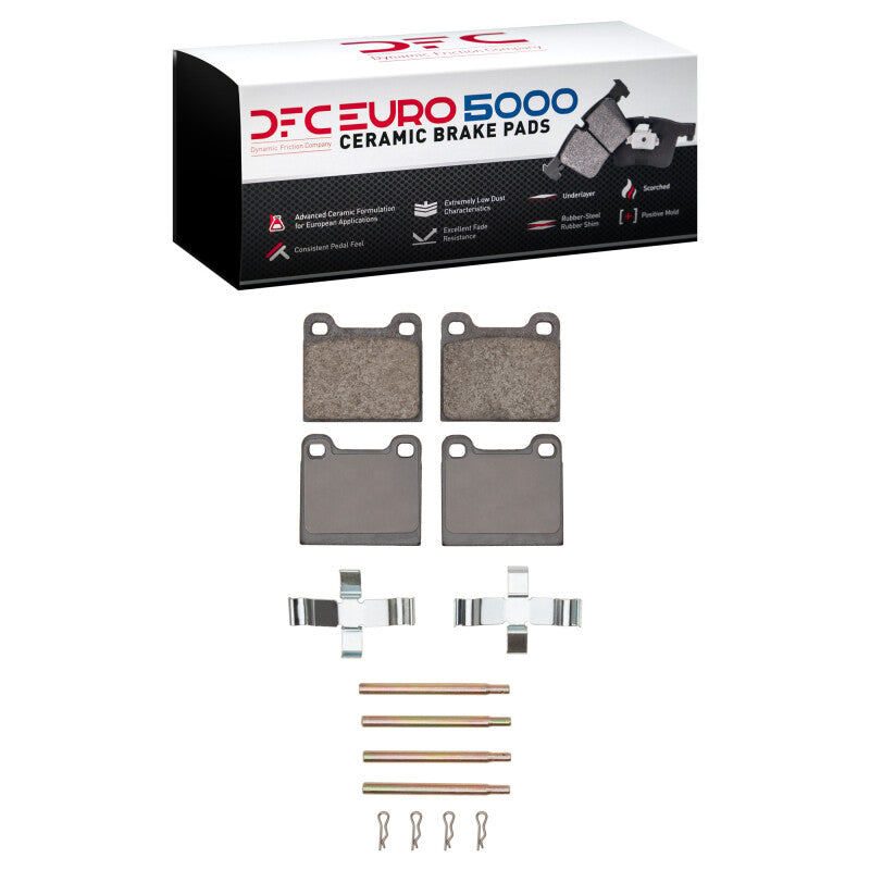 DFC 67-91 Mercedes-Benz 350SDL Rear Euro 5000 Ceramic Brake Pads and Hardware Kit
