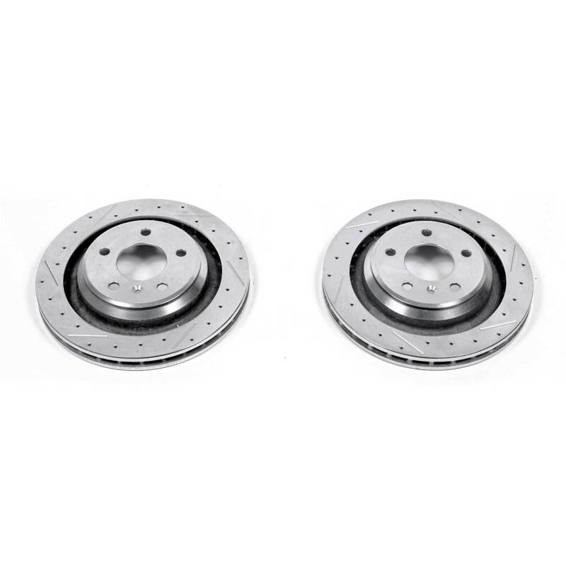 PowerStop Power Stop 05-08 Pontiac Grand Prix Rear Evolution Drilled & Slotted Rotors - Pair