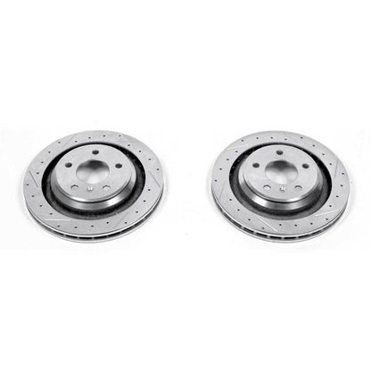 PowerStop Power Stop 05-08 Pontiac Grand Prix Rear Evolution Drilled & Slotted Rotors - Pair