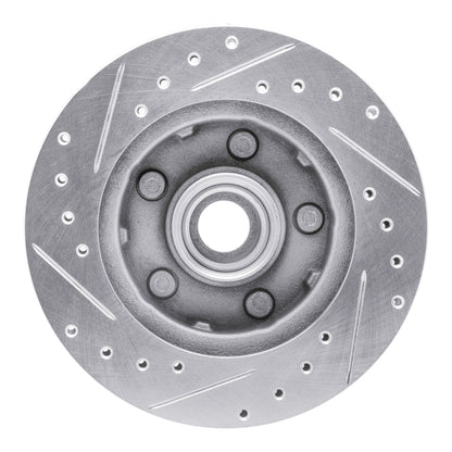 R1 Concepts R1 1983-1997 Ford AEROSTAR Front Right Drilled & Slotted Silver Brake Rotor