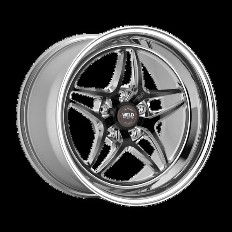 Weld S81 18x10 / 5x4.75 BP / 7.1in BS Black Wheel (High Pad) - Non-Beadlock