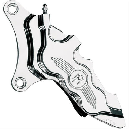 Performance Machine Front 6 Piston Diff Bore Caliper - Chrome