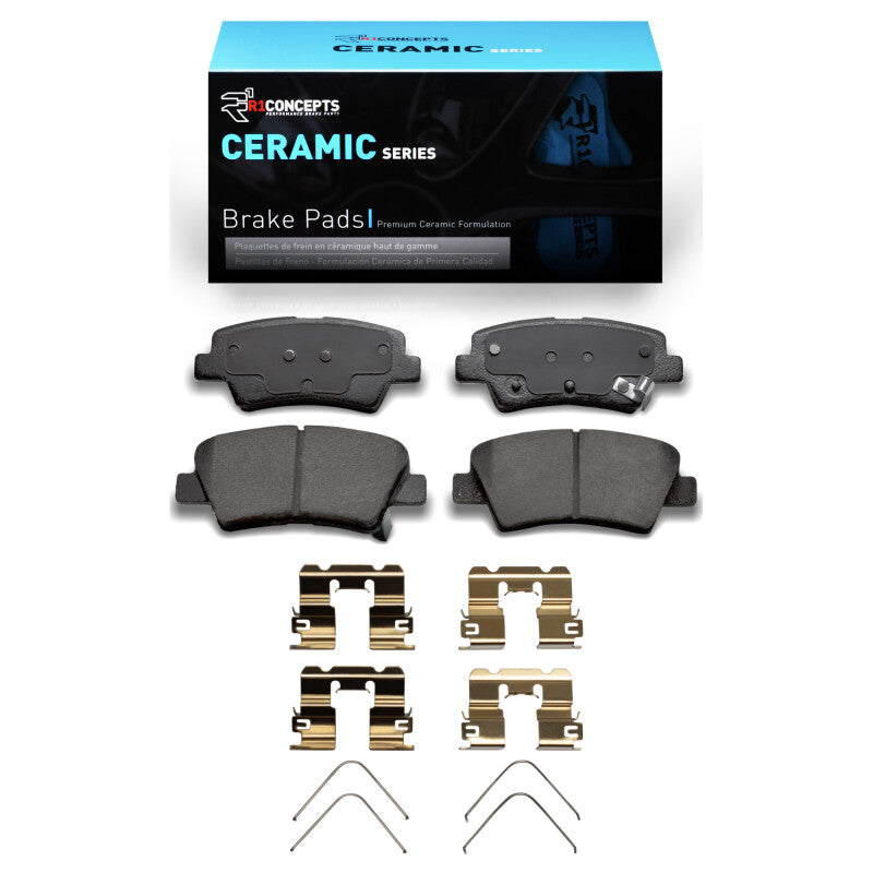 R1 Concepts R1 18-20 Hyundai Elantra GT Rear Ceramic Pads & Hardware Kit