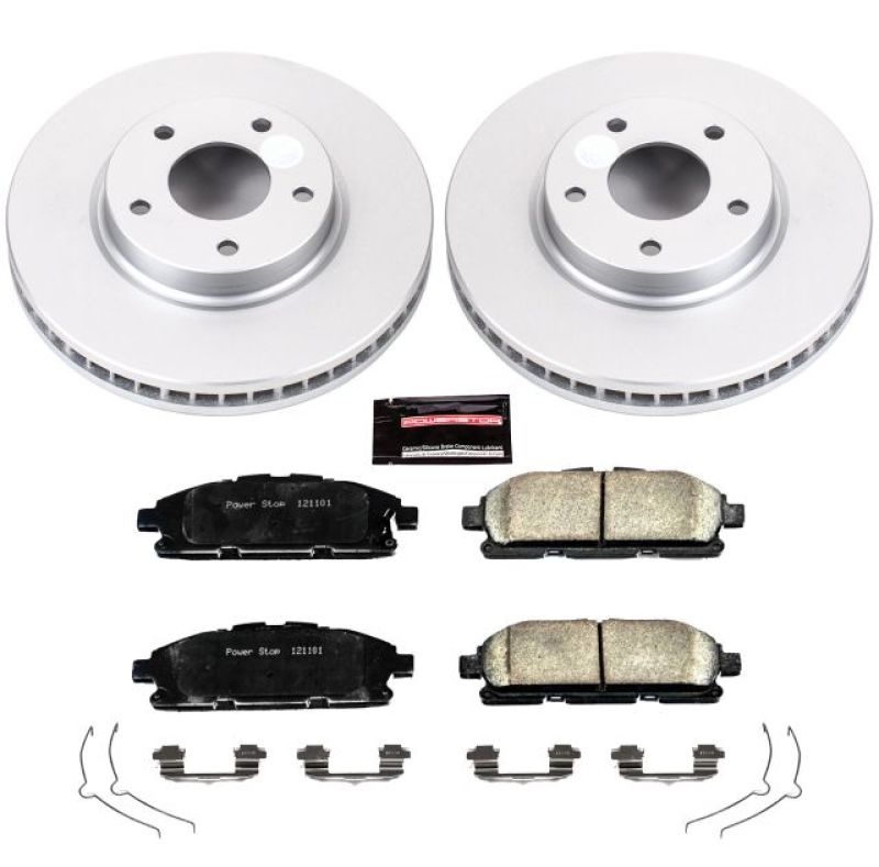 PowerStop Power Stop 11-17 Nissan Quest Front Z17 Evolution Geomet Coated Brake Kit