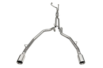 CORSA Performance Corsa 2021-2024 Dodge Ram TRX Crew Cab Baja Catback Exhaust Dual Rear Satin Tip