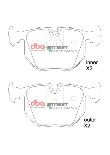 DBA 03-06 BMW M3 E46 SP Performance Rear Brake Pads
