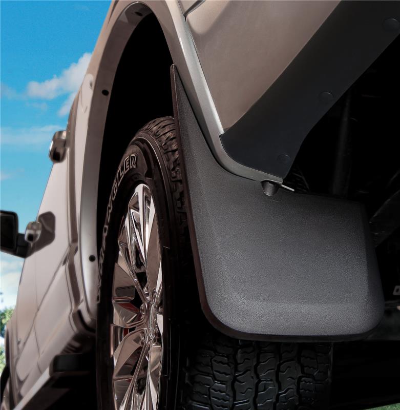 Husky Liners 16-22 Toyota Tacoma w/ OE Fender Flares Custom Molded Front Mud Guards - Black