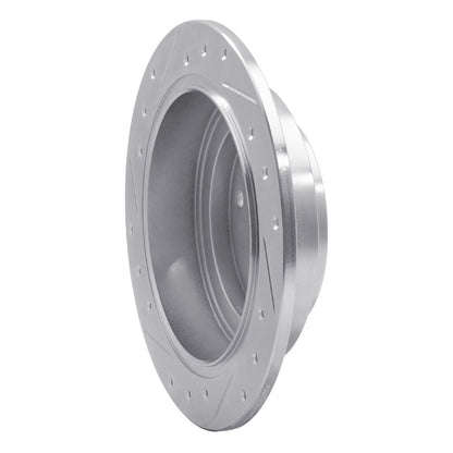 R1 Concepts R1 92-97 Subaru SVX Rear Right Drilled & Slotted Silver Brake Rotor
