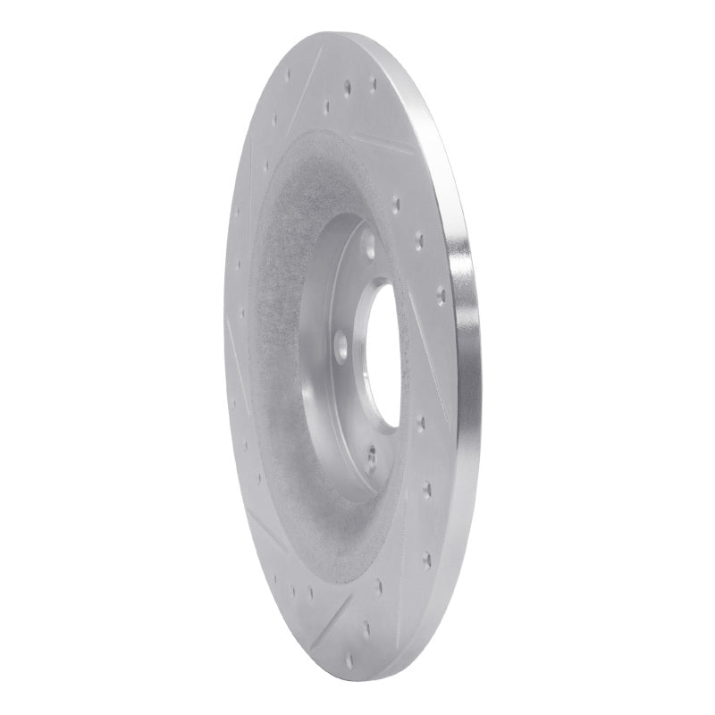 R1 Concepts R1 06-07 Mazda 6 Rear Right Drilled & Slotted Silver Brake Rotor