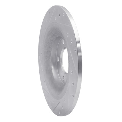 R1 Concepts R1 06-07 Mazda 6 Rear Right Drilled & Slotted Silver Brake Rotor