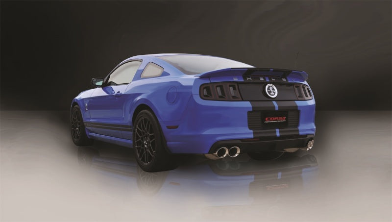 CORSA Performance Corsa 2013-2014 Ford Mustang Shelby GT500 5.8L V8 Polished Sport Axle-Back + XO Exhaust