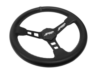 PRP Seats PRP Deep Dish Leather Steering Wheel - Black