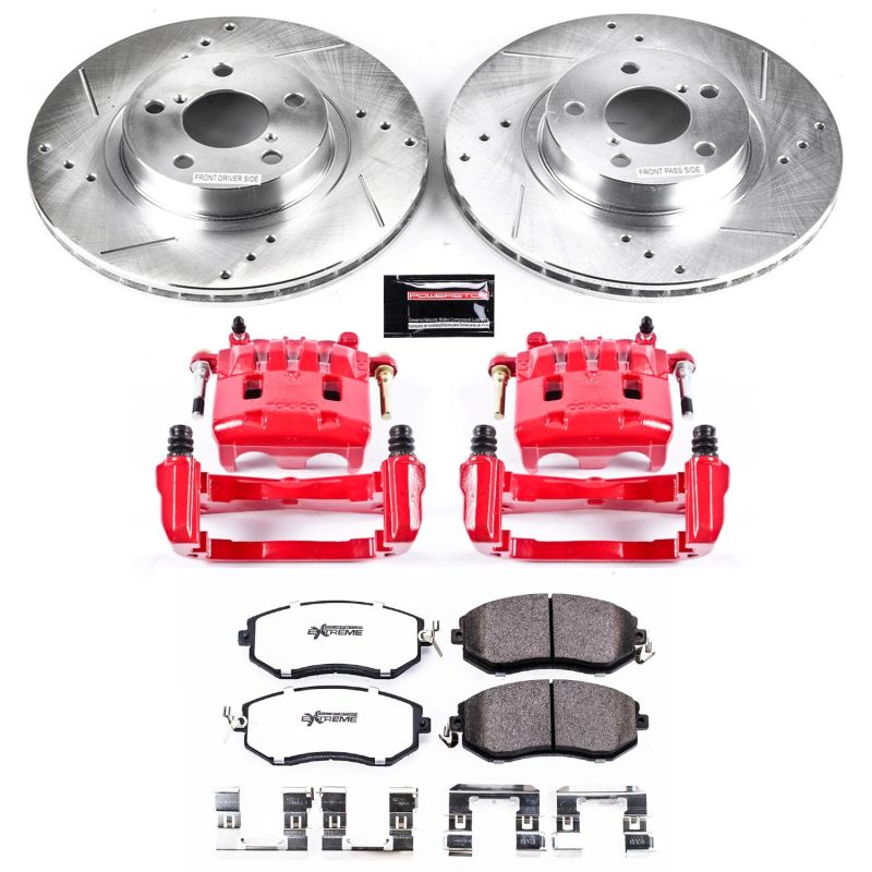 PowerStop Power Stop 11-16 Subaru Impreza Front Z26 Street Warrior Brake Kit w/Calipers