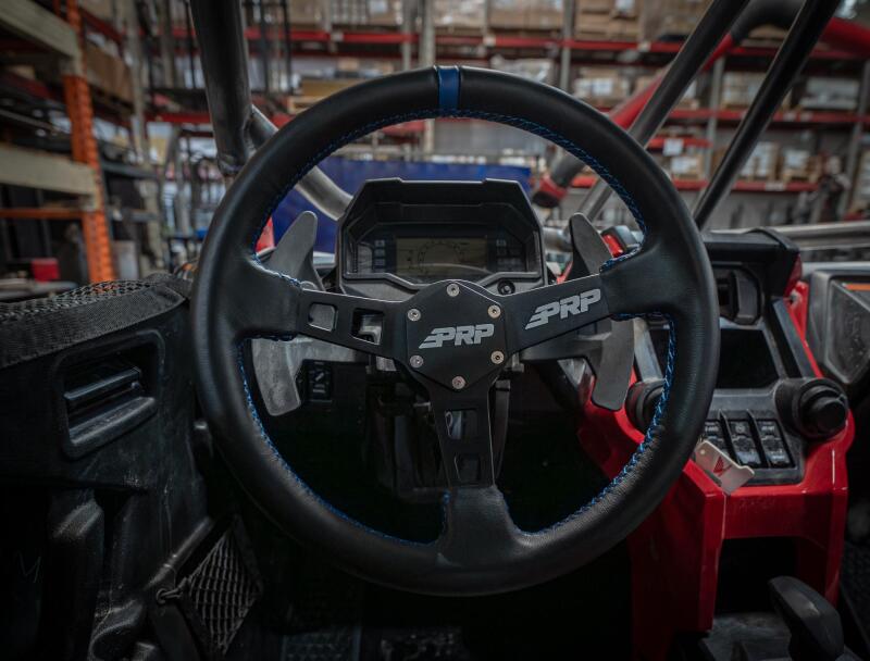 PRP Seats PRP Deep Dish Leather Steering Wheel - Blue