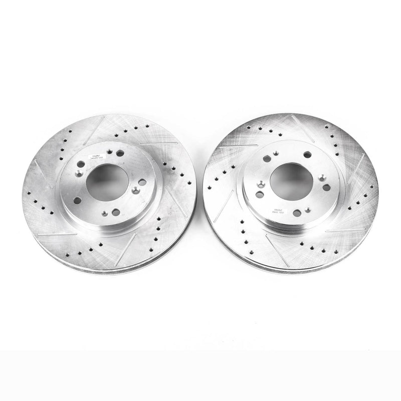 PowerStop Power Stop 04-08 Mitsubishi Endeavor Front Evolution Drilled & Slotted Rotors - Pair