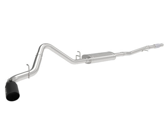 aFe Apollo GT Series 2019 GM Silverado/Sierra 1500 4.3L/5.3L 409 SS CatBack Exhaust System w/Blk Tip