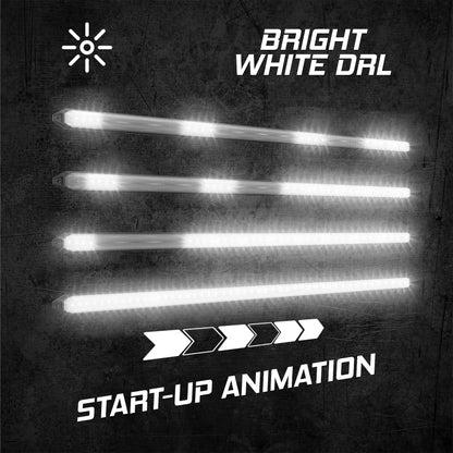 XKGLOW XK Glow 22In Switchback Grill Lights with Start-up Animation & Sequential Turn Signals