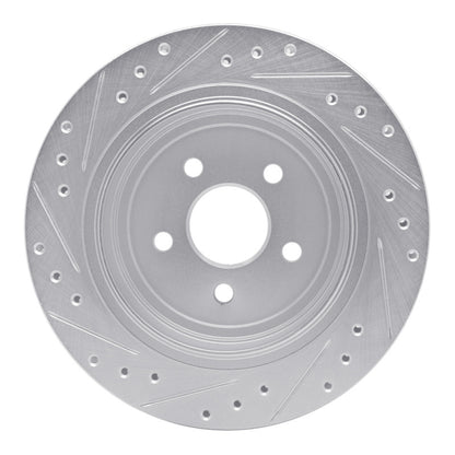 R1 Concepts R1 89-95 Chrysler Daytona Rear Right Drilled & Slotted Silver Brake Rotor