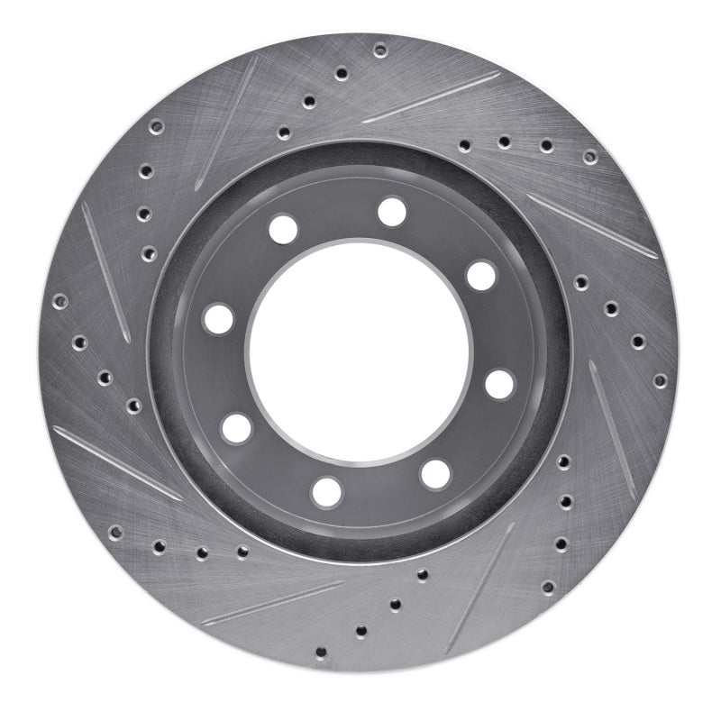 R1 Concepts R1 05-12 Ford F-250 4WD (Super Duty) Front Right Drilled & Slotted Silver Brake Rotor
