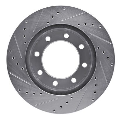 R1 Concepts R1 05-12 Ford F-250 4WD (Super Duty) Front Right Drilled & Slotted Silver Brake Rotor